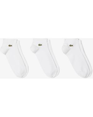 Lacoste 3-pack Ankle Socks Set - White