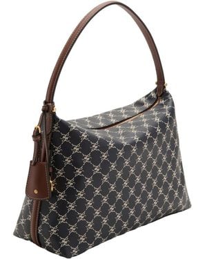 Mango Small Logo Shoulder Bag - Black