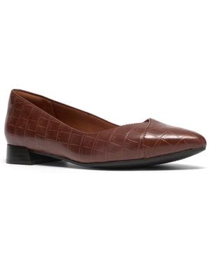 Clarks Collection Natalyn Wish Pointed Toe Flats - Brown