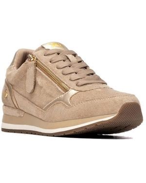 Xti Casual Suede Sneakers - Natural