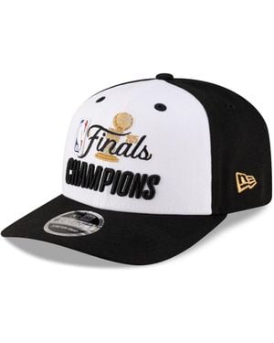 KTZ White/black Oklahoma City Thunder 2025 Nba Finals Champions Parade 9seventy Stretch-snap Adjustable Hat