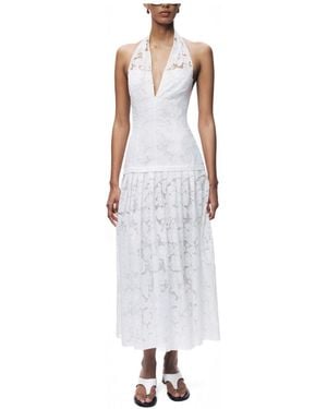 Nocturne Sleeveless Midi Dress - White