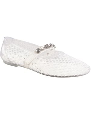 Kenneth Cole Jazzy Jelly Mary Jane Ballet Flats - White