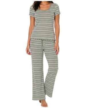 Sincerely Jules Ribbed Scoop Neck & Pants - Green