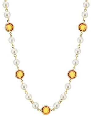 2028 Gold-tone Imitation Pearl - Yellow