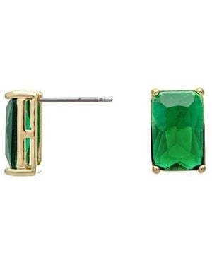 Rivka Friedman Kelly Green Cz Solitaire Stud Earring - Black