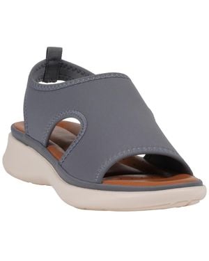 Gc Shoes Romy Stretch Lycra Wedge Sandals - Blue