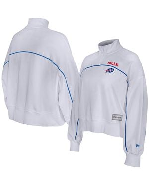 KTZ Buffalo Bills Functional Fandom Quarter-zip Sweatshirt - Blue