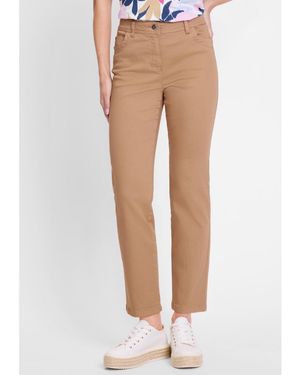 Olsen Lisa Straight Cropped Stretch Jean - Natural
