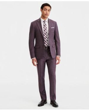 Calvin Klein Slim Fit Wool Blend Suit Separates - Red