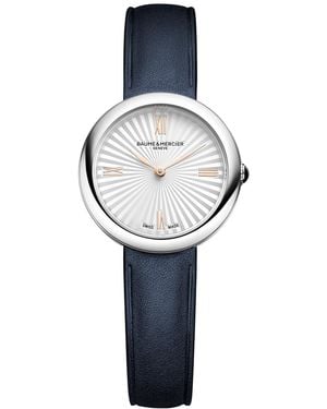 Baume & Mercier De Joia Quartz Silver Stainless Steel Watch 28mm - Blue