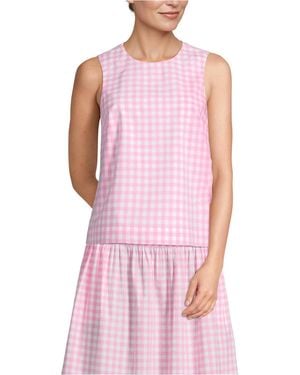 Lands' End Poplin Sleeveless Shell - Purple