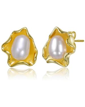 Genevive Jewelry Sterling Silver 14k Plated - Metallic