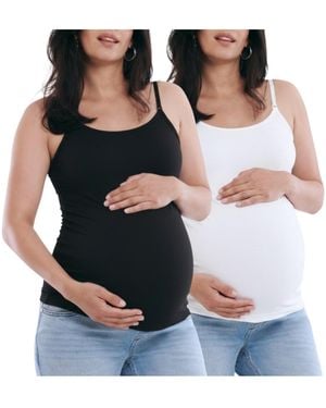 Motherhood Maternity Maternity Motherhood Clip Down Nursing Tank Top Cami - Black