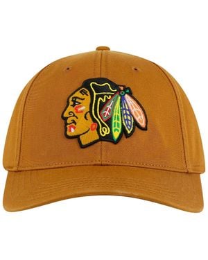 American Needle Chicago Blackhawks Hepcat Washed Twill Adjustable Hat - Brown