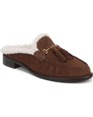 Franco Sarto Callen 2 Almond Toe Mules - Brown