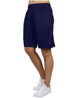 Galaxy By Harvic Loose Fit Moisture Wicking Performance Mesh Shorts - Blue