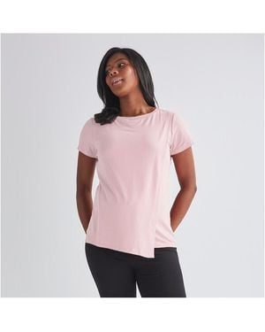 ANGEL MATERNITY Maternity Angel Nursing Petal Top - Pink