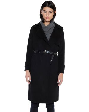 Jennie Liu Cashmere Wool Double-faced Overcoat - Black