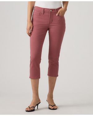 Levi's 311 Shaping Skinny Mid Rise Capri Jeans - Red