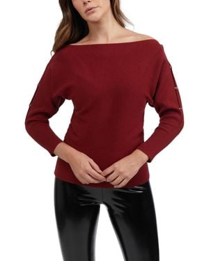 Bebe Dolman Sleeve Sweater - Red