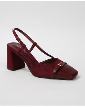 BERNESS Geena Toe Cap Slingback - Red