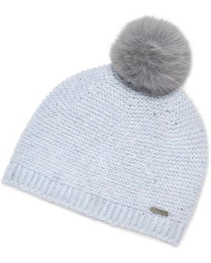 Calvin Klein 2-piece Mini Sequin Hat And Scarf Set - Gray