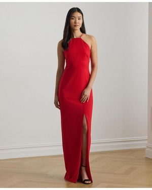green emerald velvet dress Amazon.com: Lauren Ralph Lauren Twist-Front Foil Print Jersey Gown Black 2  : Clothing, Shoes & Jewelry