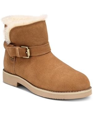 Style & Co. Korri Pull-on Buckled Winter Booties - Brown