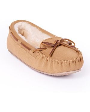 Minnetonka Cally Slippers - Natural