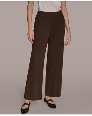 Donna Karan Pull-on Sweater Pants - Brown