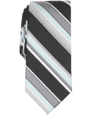 Perry Ellis Hubbard Striped Tie - Gray