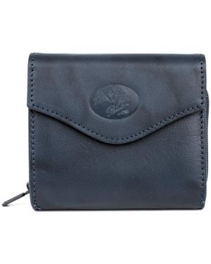 JULIA BUXTON Mini Heiress Zip French Purse - Blue