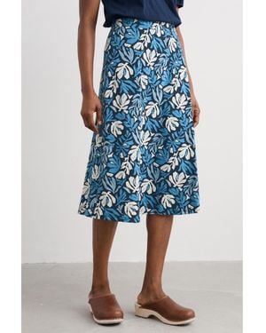 Seasalt Cornwall Rose Skirt - Blue