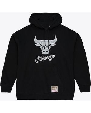 Mitchell & Ness Mitchell Ness Chicago Bulls Chrome Hoodie - Black