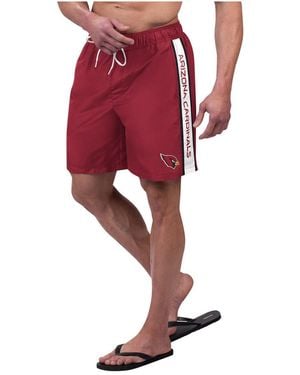 G-III 4Her by Carl Banks Arizona S Streamline Volley Swim Shorts - Red