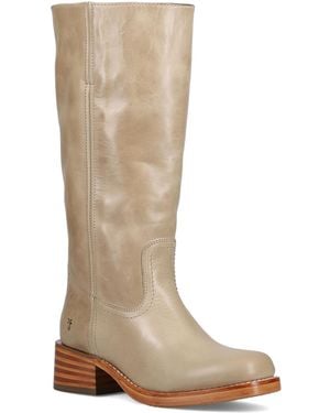 Frye Campus In River Wide Calf Pull-on Boots - Natural