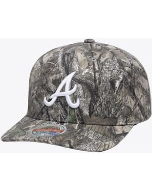 Mitchell & Ness Atlanta Braves Timber Trail Snapback Hat - Gray
