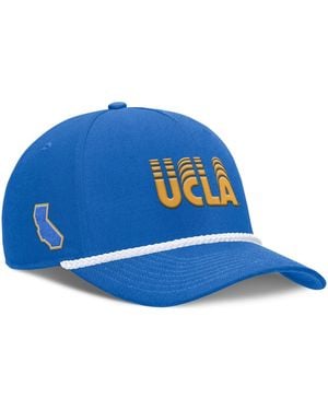 Nike And Ucla Bruins 2026 Basketball Refresh 5-panel Rope Rise Hat - Blue