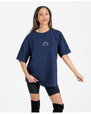 Gameday Couture Penn State Nittany Lions Oversized Back At Ya T-shirt - Blue