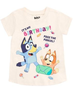 Bluey Toddler Girls T-shirt - White