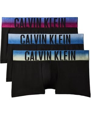 Calvin Klein Intense Power Low-rise Microfiber Trunks - Blue