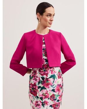Phase Eight Phoebe Cropped Tailored Jacket - Pink