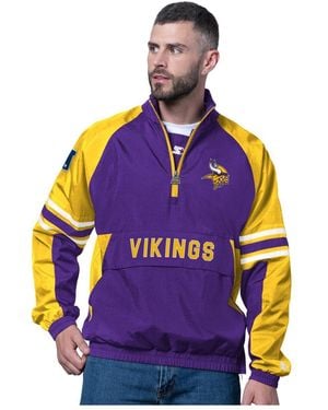Starter Minnesota Vikings Prospect Half-zip Pullover - Blue