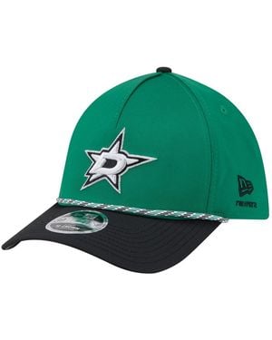 KTZ Dallas Stars 39thirty A-frame 2-tone Stretch Fit Baseball Cap - Green
