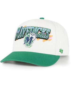 '47 Cream/green Dallas Mavericks City Paint Hitch Adjustable Hat
