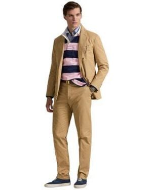 Polo Ralph Lauren Polo Unconstructed Modern Fit Jacket Stretch Chino Suit Trouser - Natural