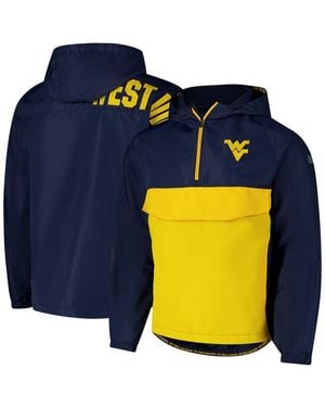 Colosseum Athletics West Virginia Mountaineers Reloaded Anorak Half-zip Jacket - Blue