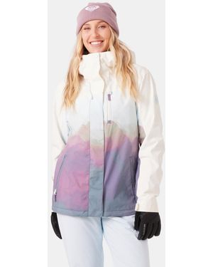 Roxy Jetty 3-way Adjustable Hooded Snow Jacket - Purple