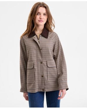 BCBGMAXAZRIA Corduroy-collar Barn Jacket - Brown